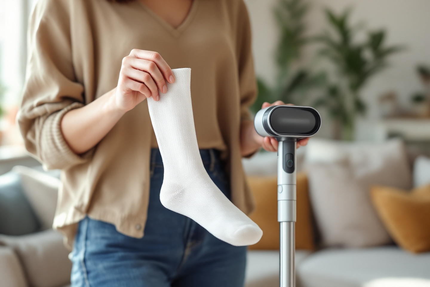 Pourquoi vous devriez mettre une chaussette au bout de votre aspirateur avant l’automne (et ce que ça va changer pour votre ménage !)