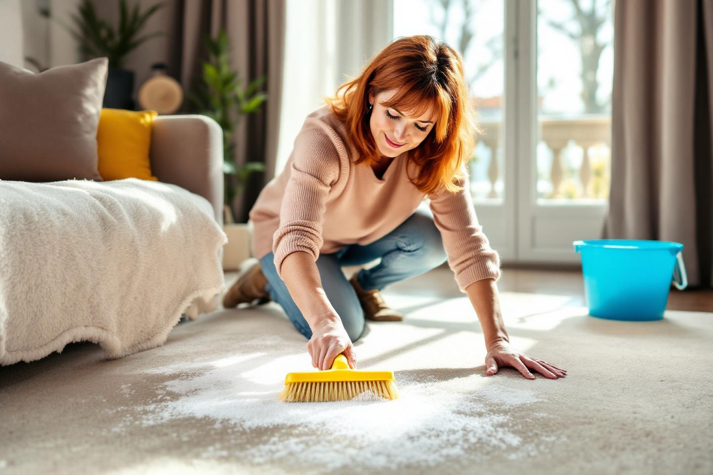 Arrêtez tout ! Cette méthode étonnante nettoie vos tapis à fond sans aspirateur et les garde comme neufs