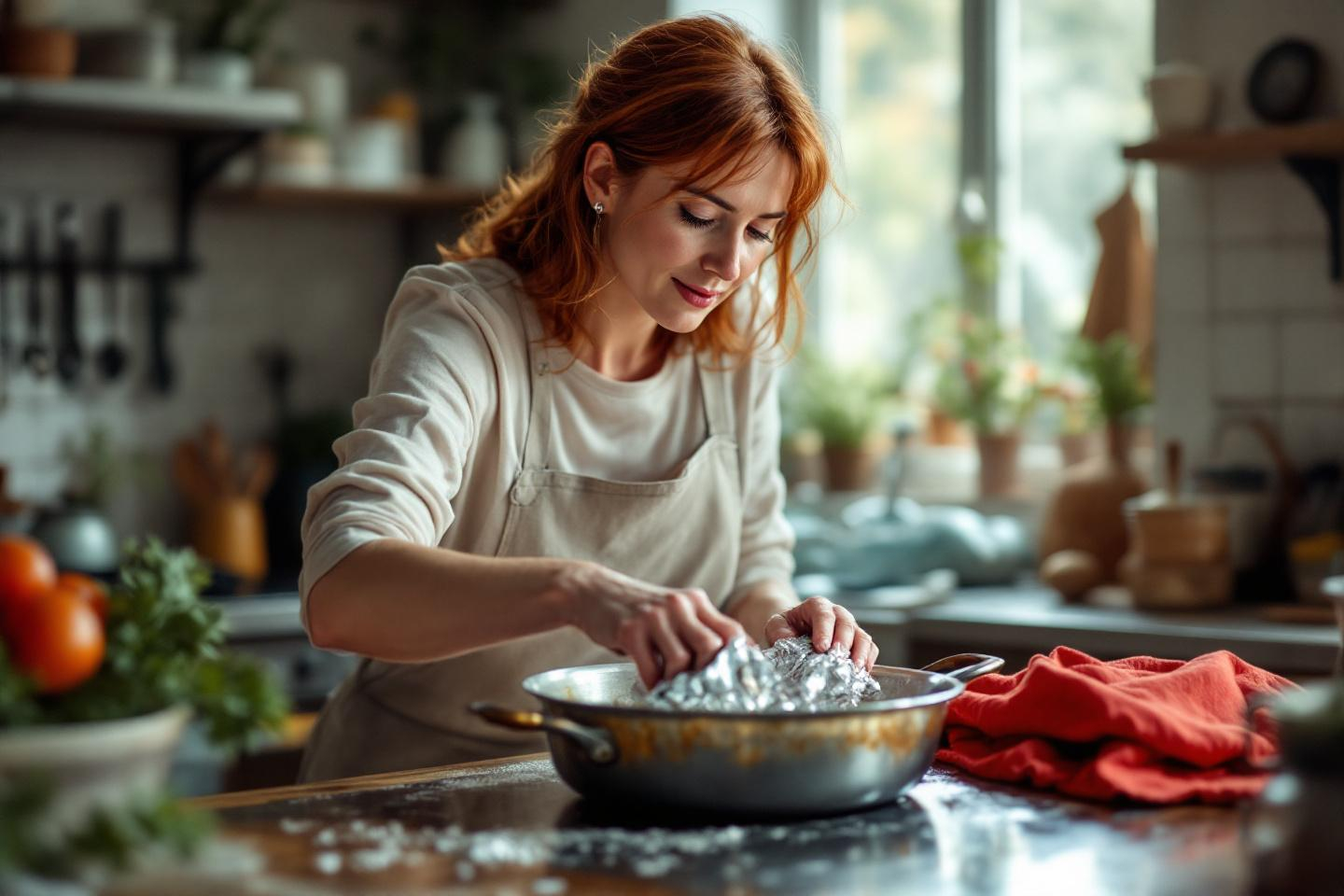 Utilisez enfin mieux votre papier d’aluminium : découvrez ces 6 astuces surprenantes pour nettoyer sans effort !