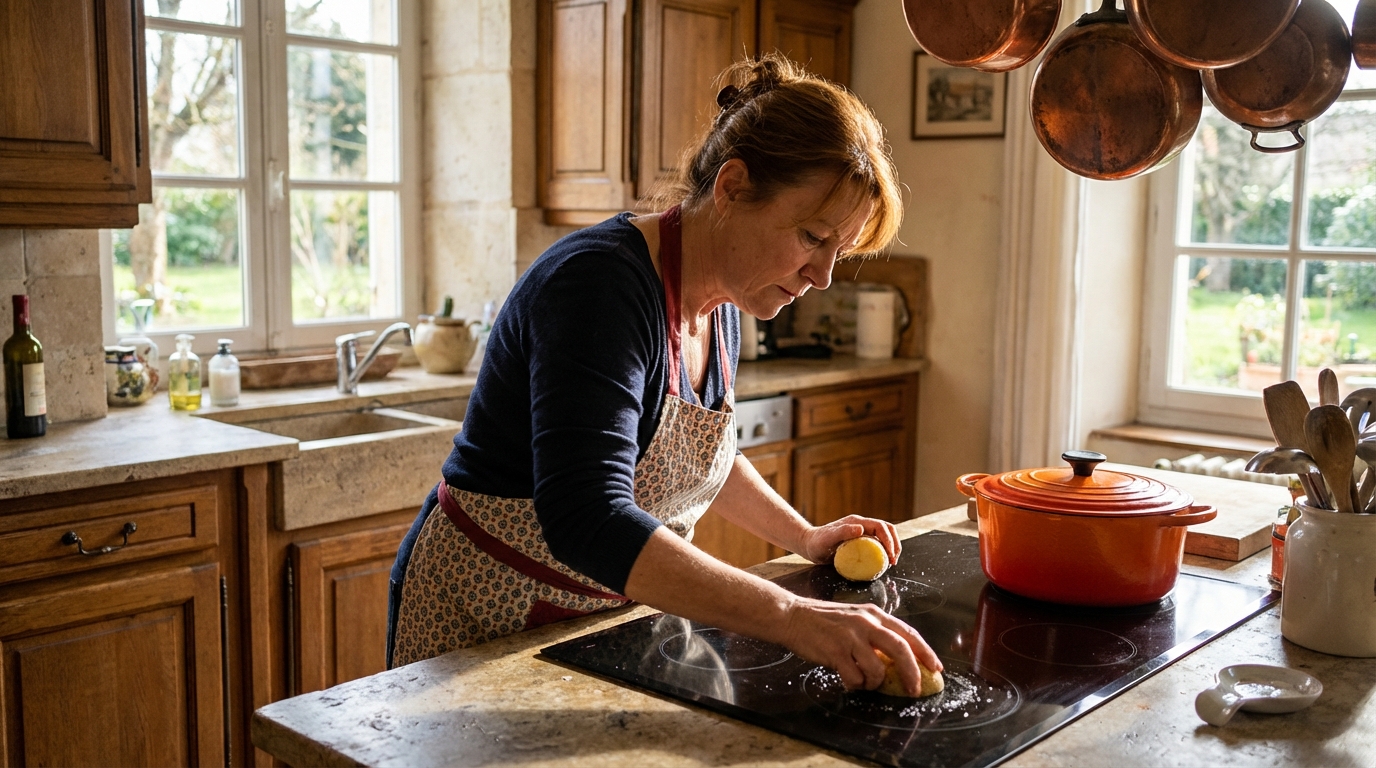 Graisse et taches incrustées sur vos plaques de cuisson : la façon inattendue d’en venir à bout sans détergent
