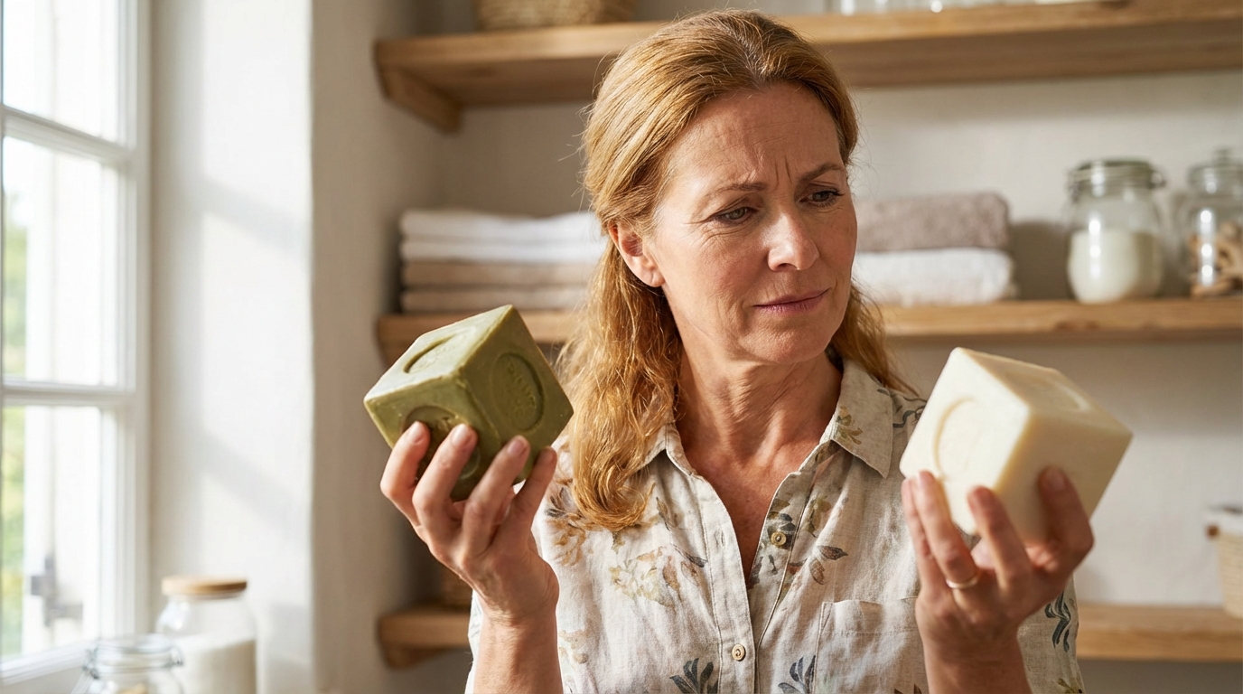 Savon de Marseille vert ou blanc : le détail souvent ignoré qui change tout pour nettoyer sans abîmer votre linge et vos surfaces