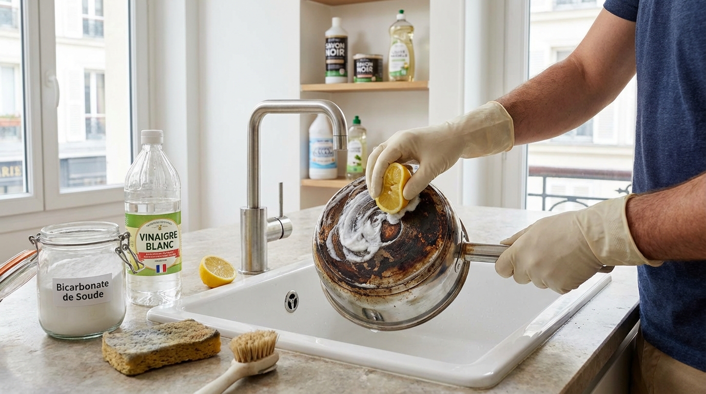 Le dessous de vos casseroles est taché ? Le coup de propre express que personne ne tente en premier