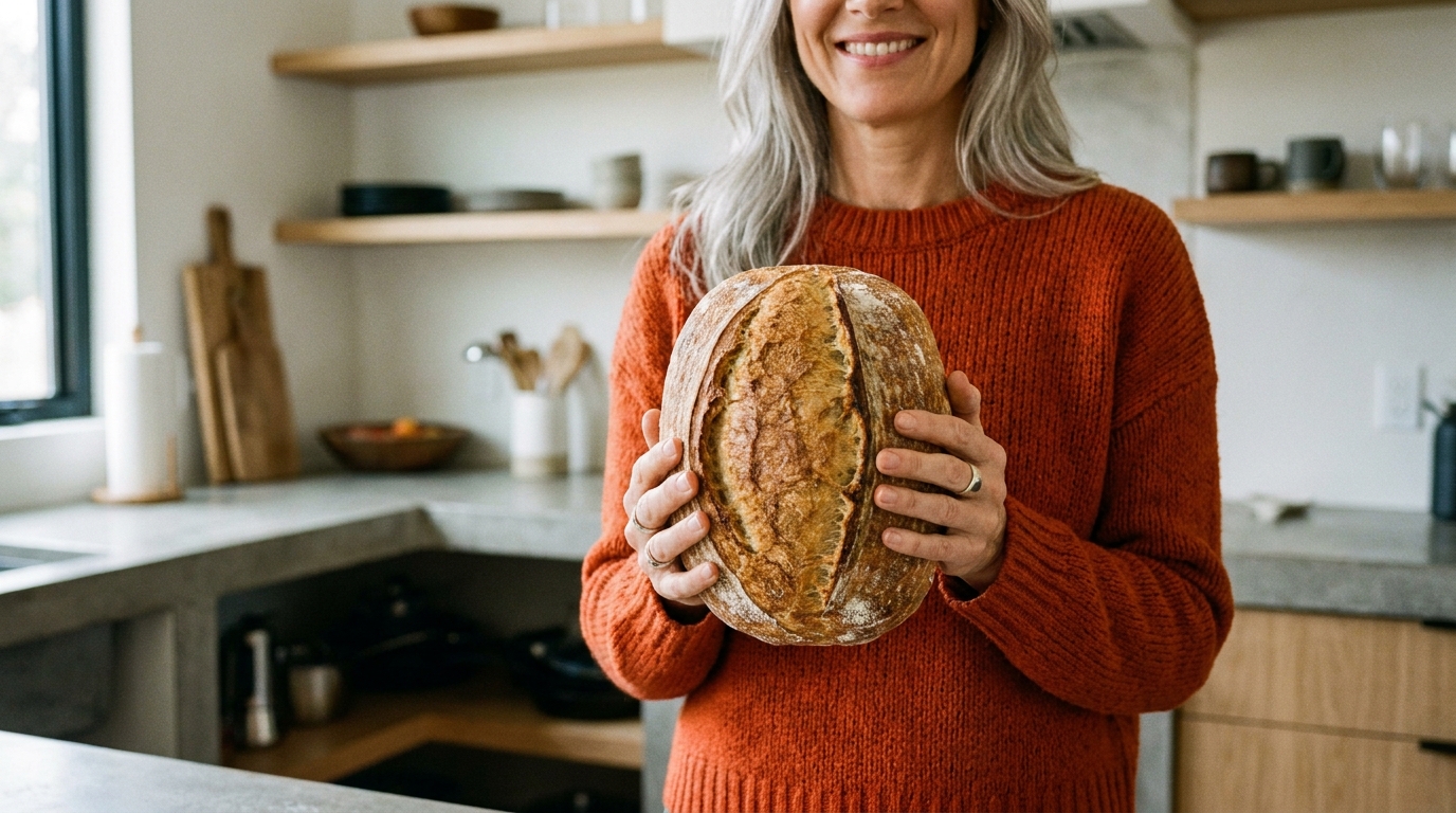 J’ai posé ma pâte dans ce récipient que tout le monde a chez soi : la croûte qui en est sortie a sidéré toute ma famille