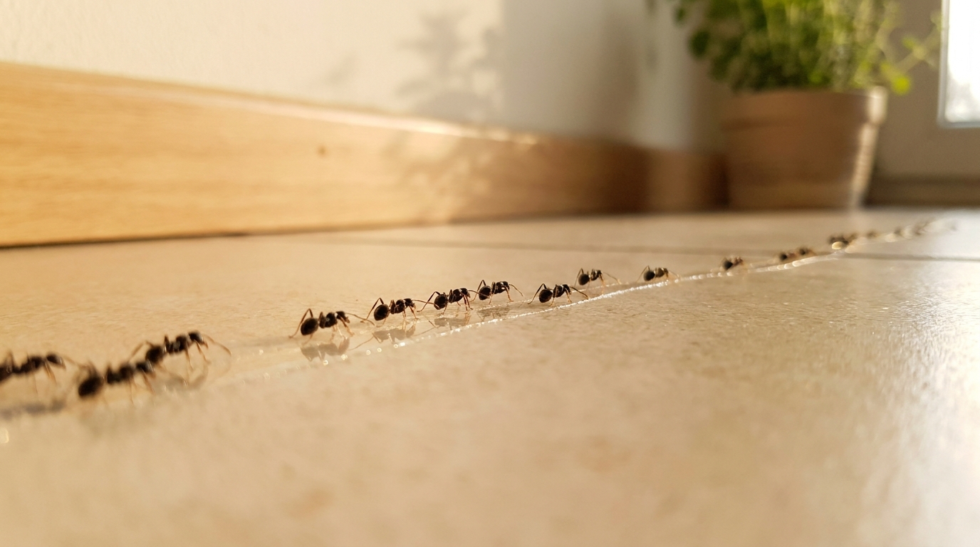 Les fourmis ne viennent pas par hasard chez vous au printemps : elles suivent une trace que vous laissez sur le sol sans le savoir