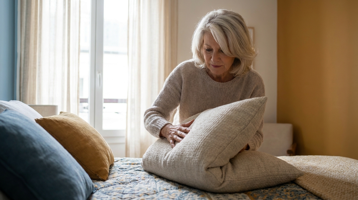« Ton oreiller a plus de trois ans ? Plie-le en deux ce soir » : ma mère m’a montré un truc et je n’ai pas pu me recoucher dessus