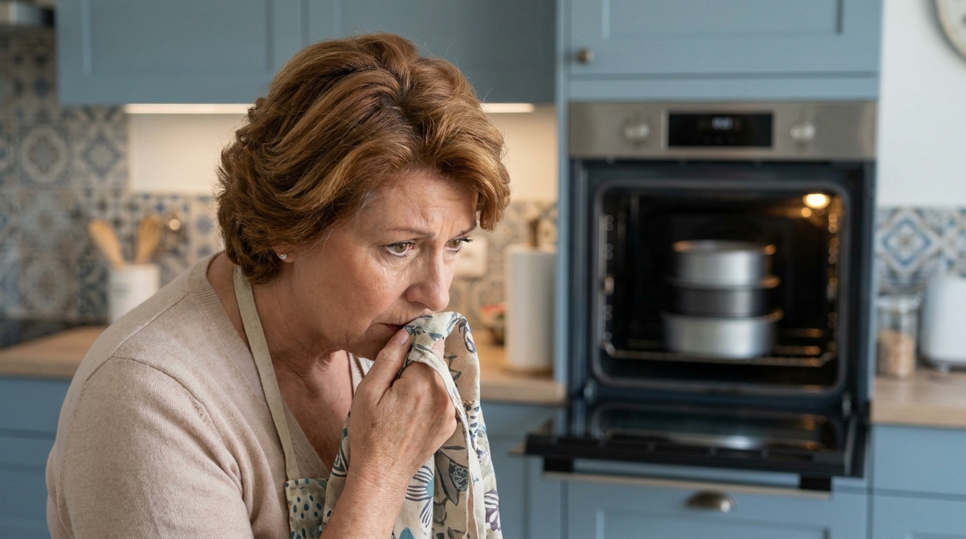 Depuis des années je glissais mes moules à gâteaux dans le four entre deux utilisations : le jour où j’ai reniflé mon tablier de cuisine, j’ai compris que tout venait de là