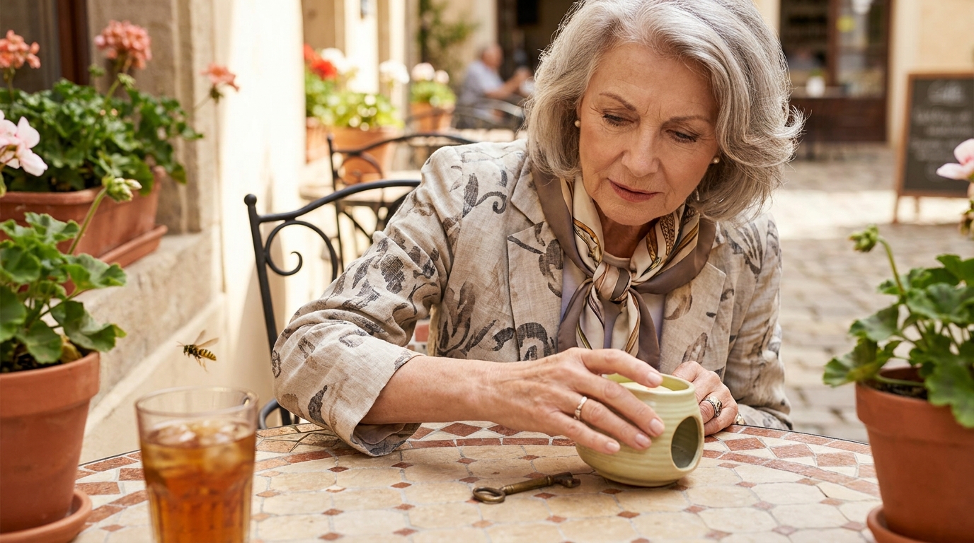 Je posais des bougies à la citronnelle sur la table dehors depuis des années : le jour où j’ai déplacé un seul objet, j’ai compris pourquoi les guêpes me tournaient toujours autour