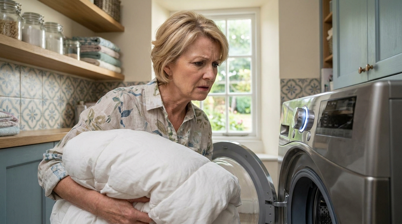 Ma couette ressortait en boule compacte à chaque lavage : le soir où j’ai touché le réglage que je n’avais jamais osé changer, elle était gonflée comme au premier jour