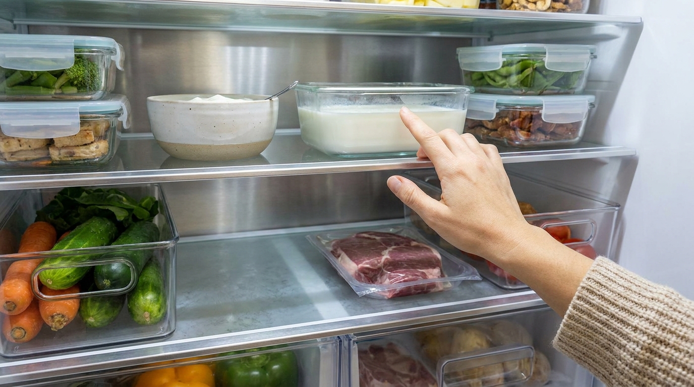 Mon voisin a posé sa main sur chaque étagère de mon frigo l’une après l’autre : la différence que j’ai sentie explique pourquoi je jetais autant