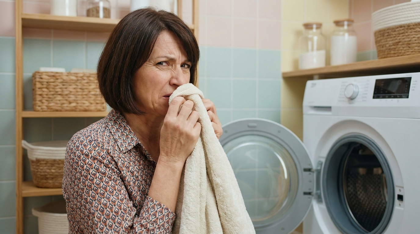 Pendant des années ma machine sentait le renfermé malgré les lessives : ma belle-mère a versé une poignée de gros sel dans le tambour et le résultat m’a fait changer de routine
