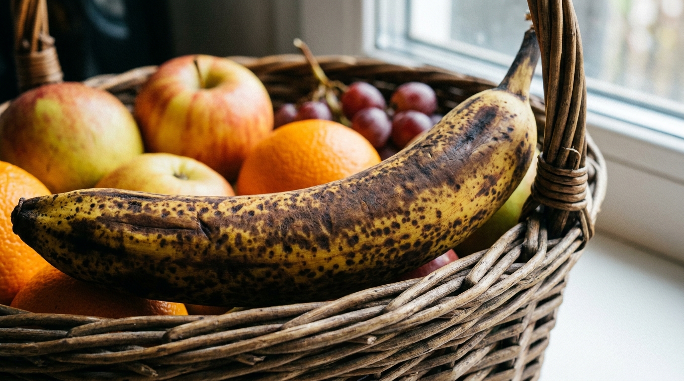 Vos bananes noircissent toujours au même endroit : ce n’est pas le froid, c’est la façon dont elles reposent dans votre cuisine