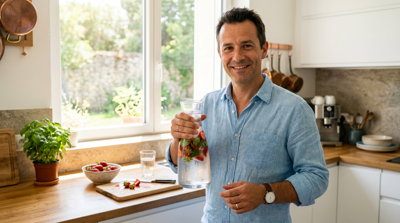J’ai gardé les queues de mes fraises dans une carafe juste pour tester : depuis, je n’achète plus une seule boisson aromatisée de l’été