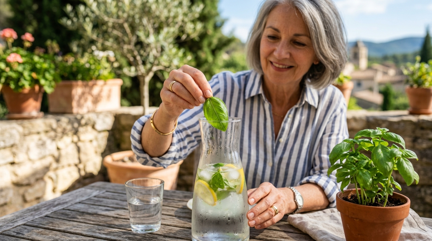 J’ai posé une feuille de basilic dans ma carafe juste pour l’apéro : au bout de quelques jours de chaleur, j’ai compris ce que ce détail avait déclenché