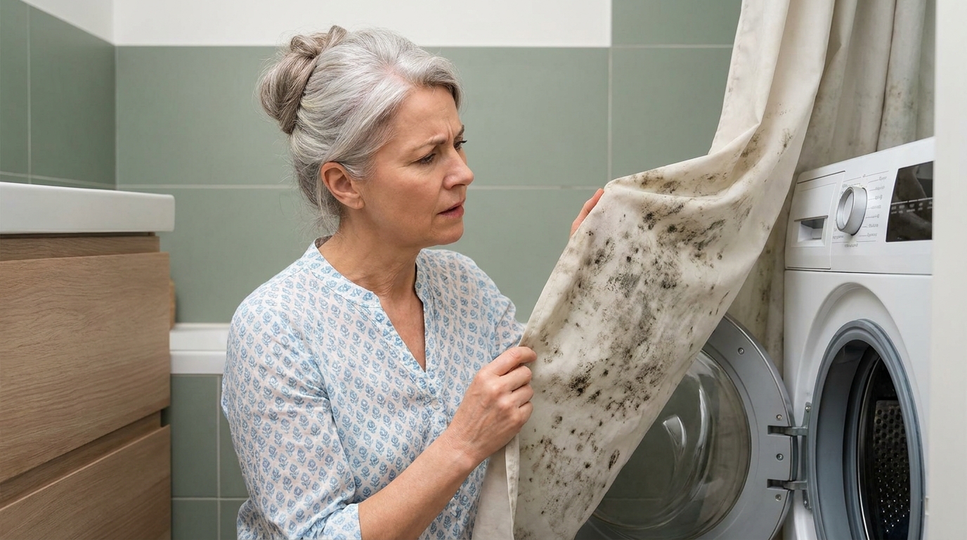 Je ne comprenais pas pourquoi mon rideau de douche remoisissait sans arrêt : c’était avant de tester ce lavage