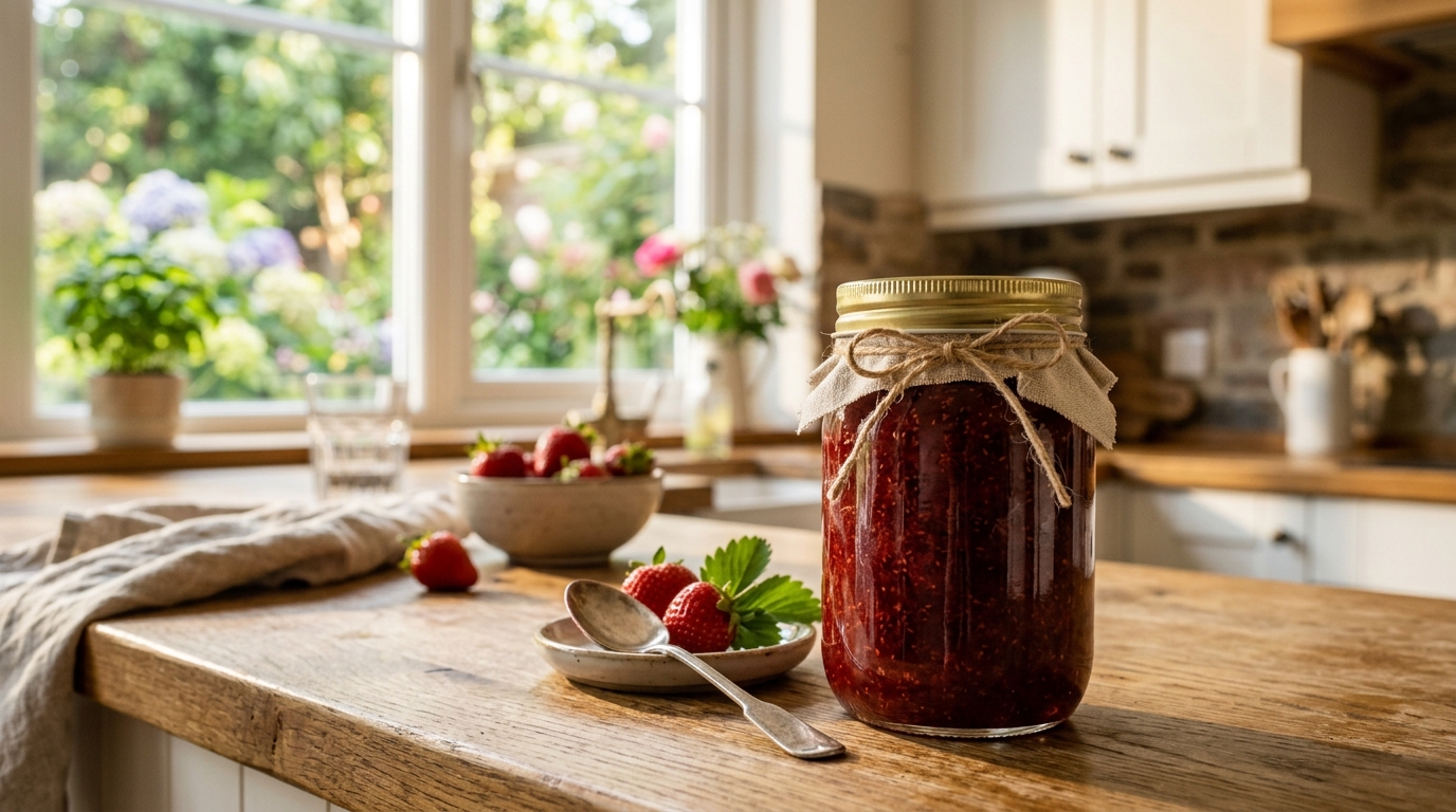 Je ratais mes confitures d’été à chaque fois qu’elles manquaient de sucre : un vieux livre de cuisine m’a montré le secret qui les fait prendre quand même