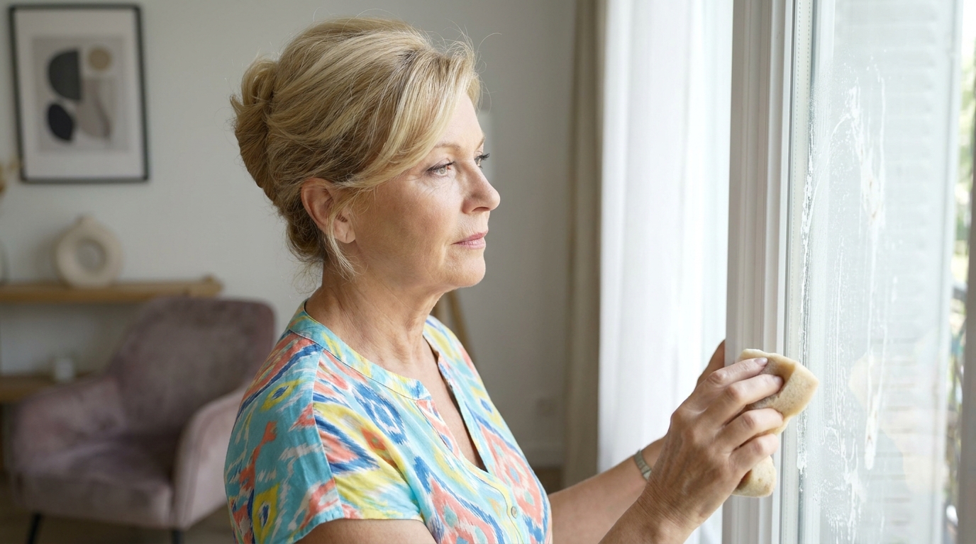 La méthode infaillible pour désincruster le blanc de meudon de vos vitres sans frotter comme un forcené