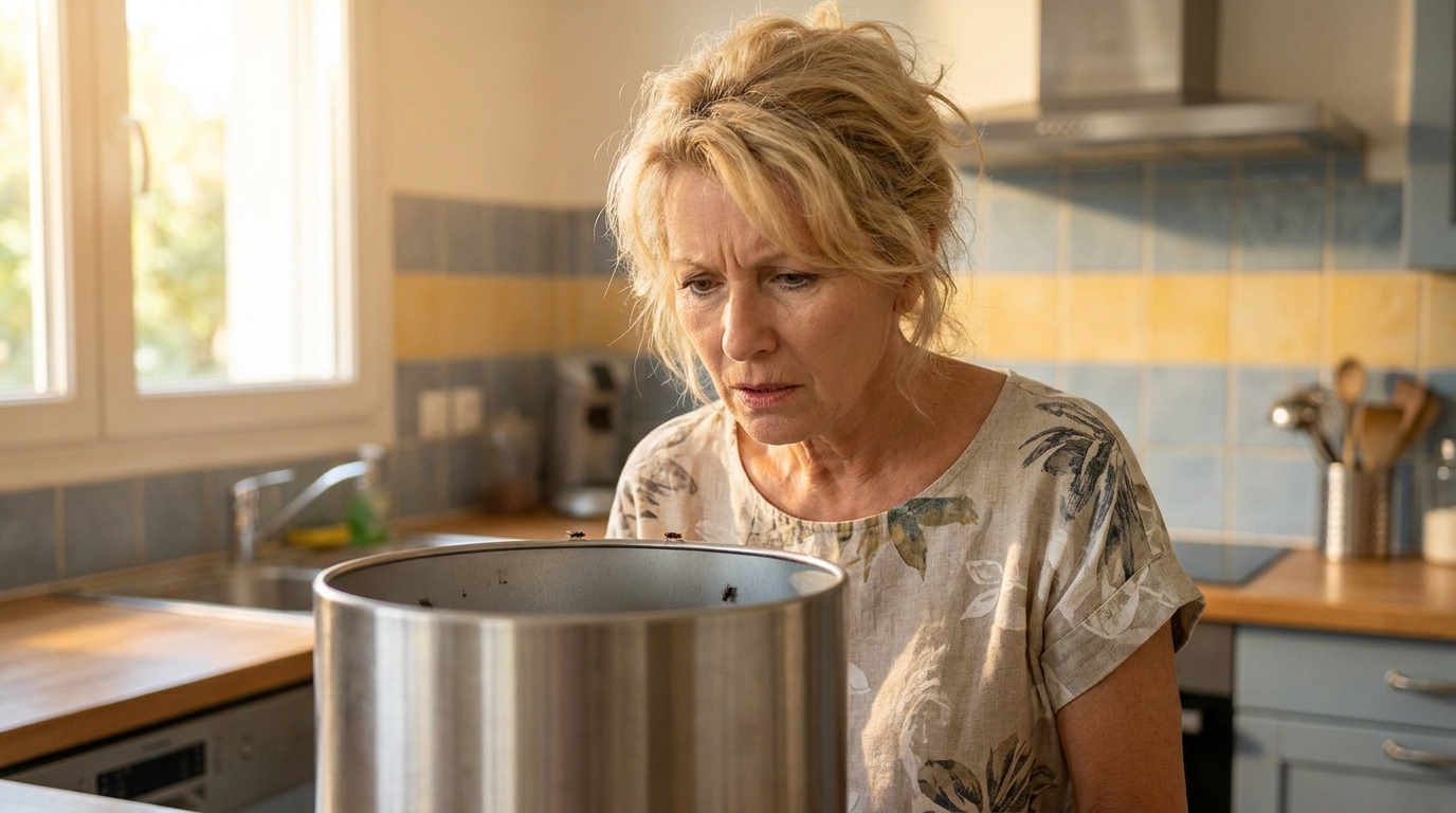 Les mouches envahissaient ma cuisine chaque été depuis des années : le jour où une voisine a regardé ma poubelle, j’ai compris ce que je faisais de travers