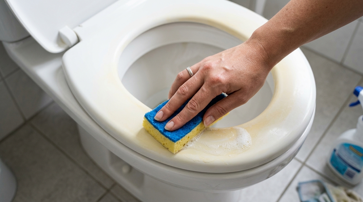 J’ai frotté ma lunette de WC jaunie à l’eau de Javel pendant des mois : le jour où j’ai essayé autre chose, elle a retrouvé sa blancheur