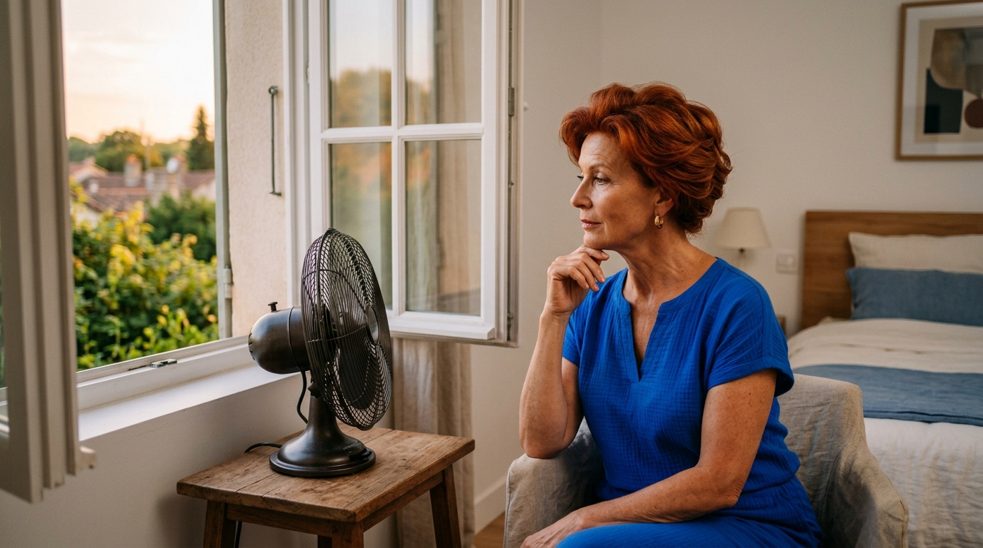 J’ai laissé mon ventilateur éteint une demi-heure en rentrant du travail : la chambre était plus fraîche que les soirs où il tournait