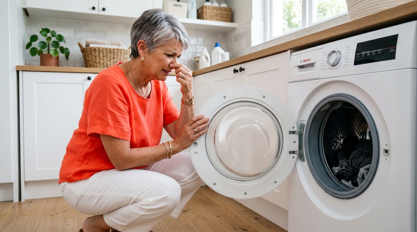 Mon lave-linge empestait depuis six ans : le jour où j’ai ouvert cette trappe en bas, j’ai compris mon erreur