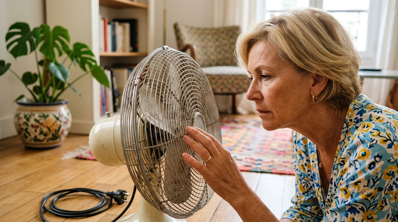 Mon voisin passe un chiffon humide sur la grille de son ventilateur chaque mois et ce n’est pas par manie du propre