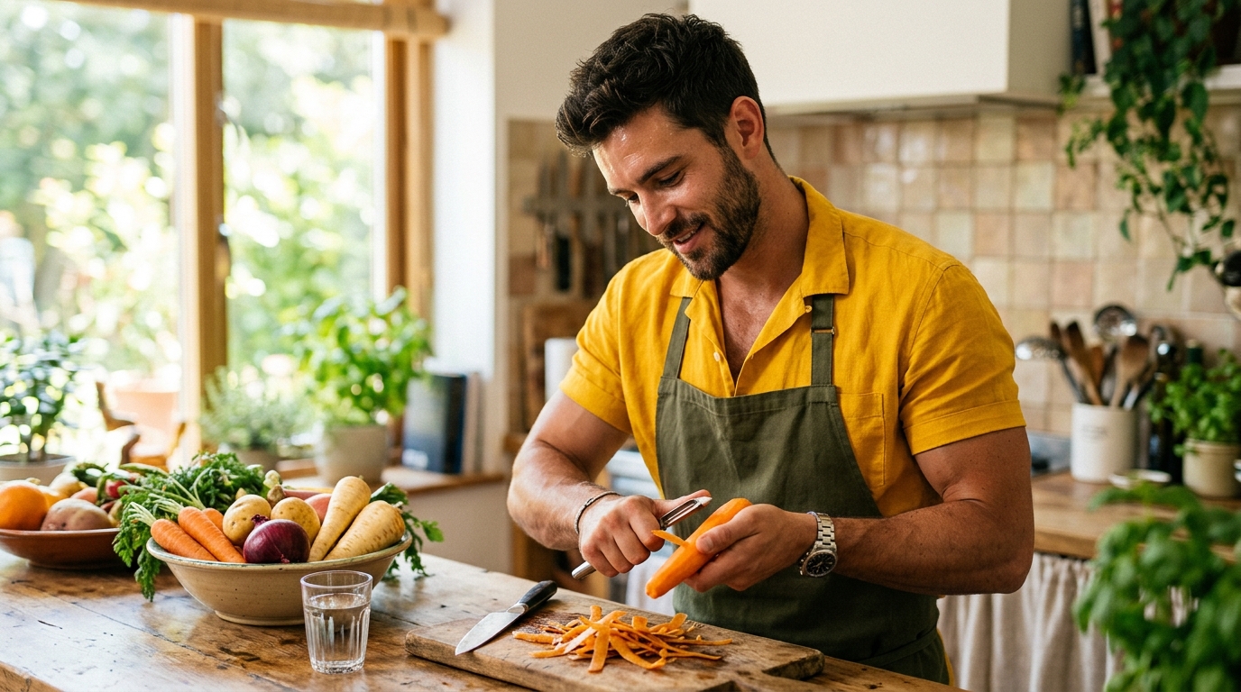 On s’obstine tous à jeter les épluchures de légumes, alors que ce geste de 15 minutes au four en fait le meilleur apéritif de l’été