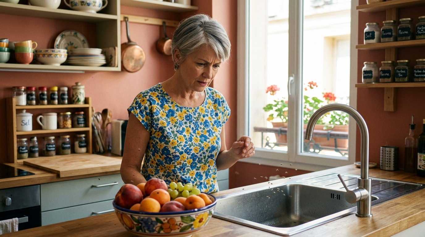 On s’obstine tous à traquer les moucherons autour de la corbeille de fruits : ils ne viennent pourtant pas tous du même endroit